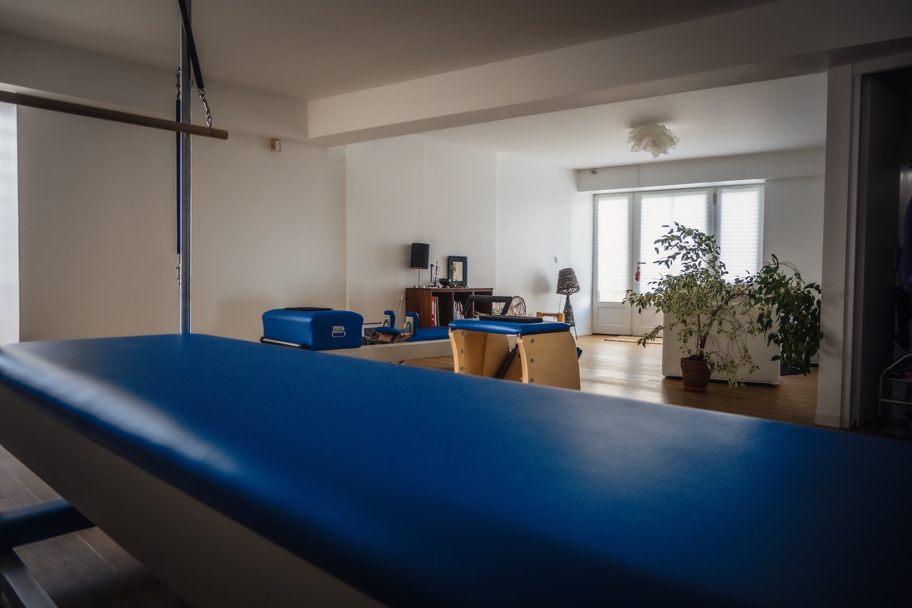 Détail d’un appareil Pilates